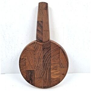 Vintage MCM Dansk Teak Cheese Cutting Board Hidden Knife Denmark 5"